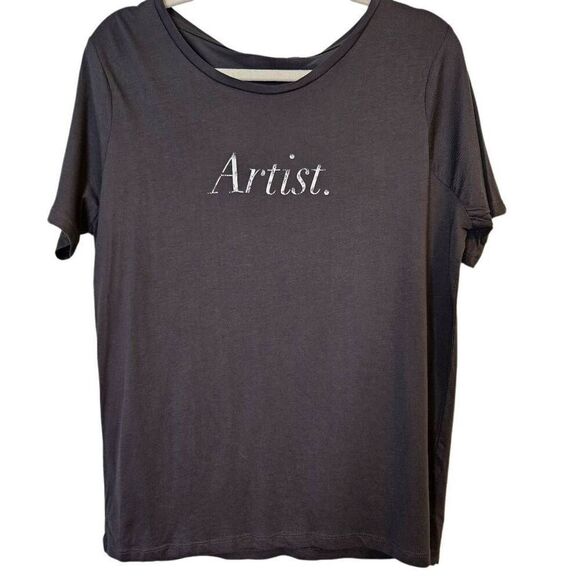 For The Republic black "Artist" short sleeved tee. Size L. NWT. - Picture 1 of 5
